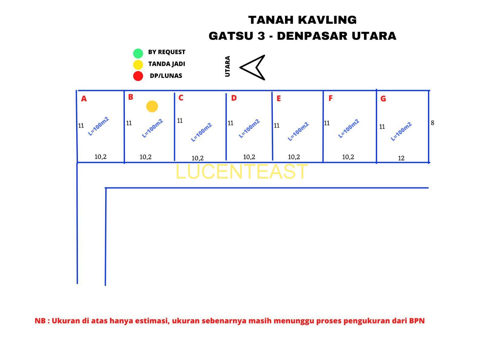 Di Jual tanah kavling gatsu timur