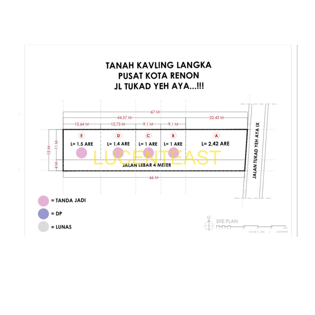 Jual Tanah Kavling Langka Renon