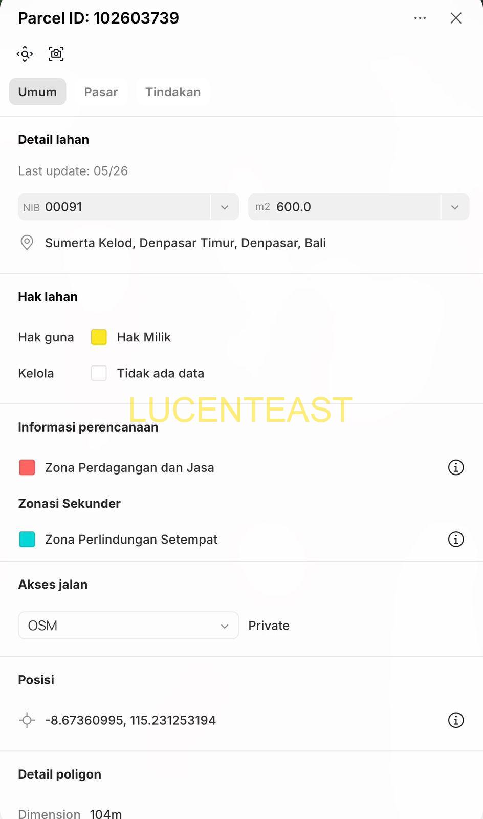 DIJUAL TANAH 12 ARE PUPUTAN
