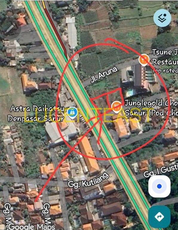 JUAL TANAH DI JALAN UTAMA BY PASS SANUR