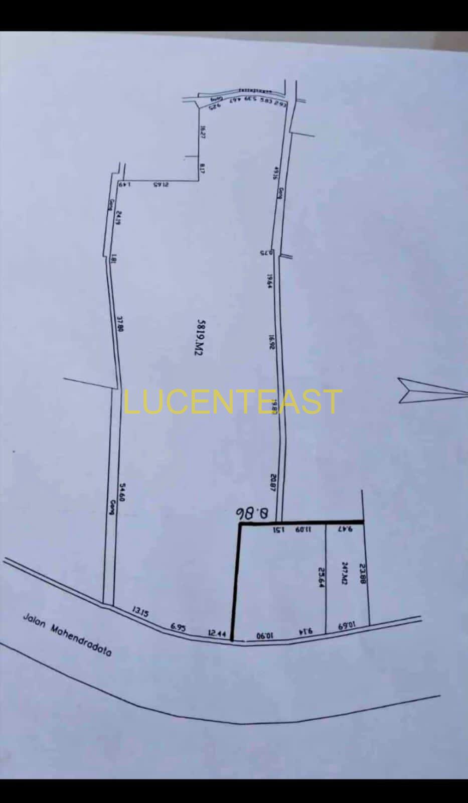 DIJUAL TANAH JALAN UTAMA MAHENDRADATA