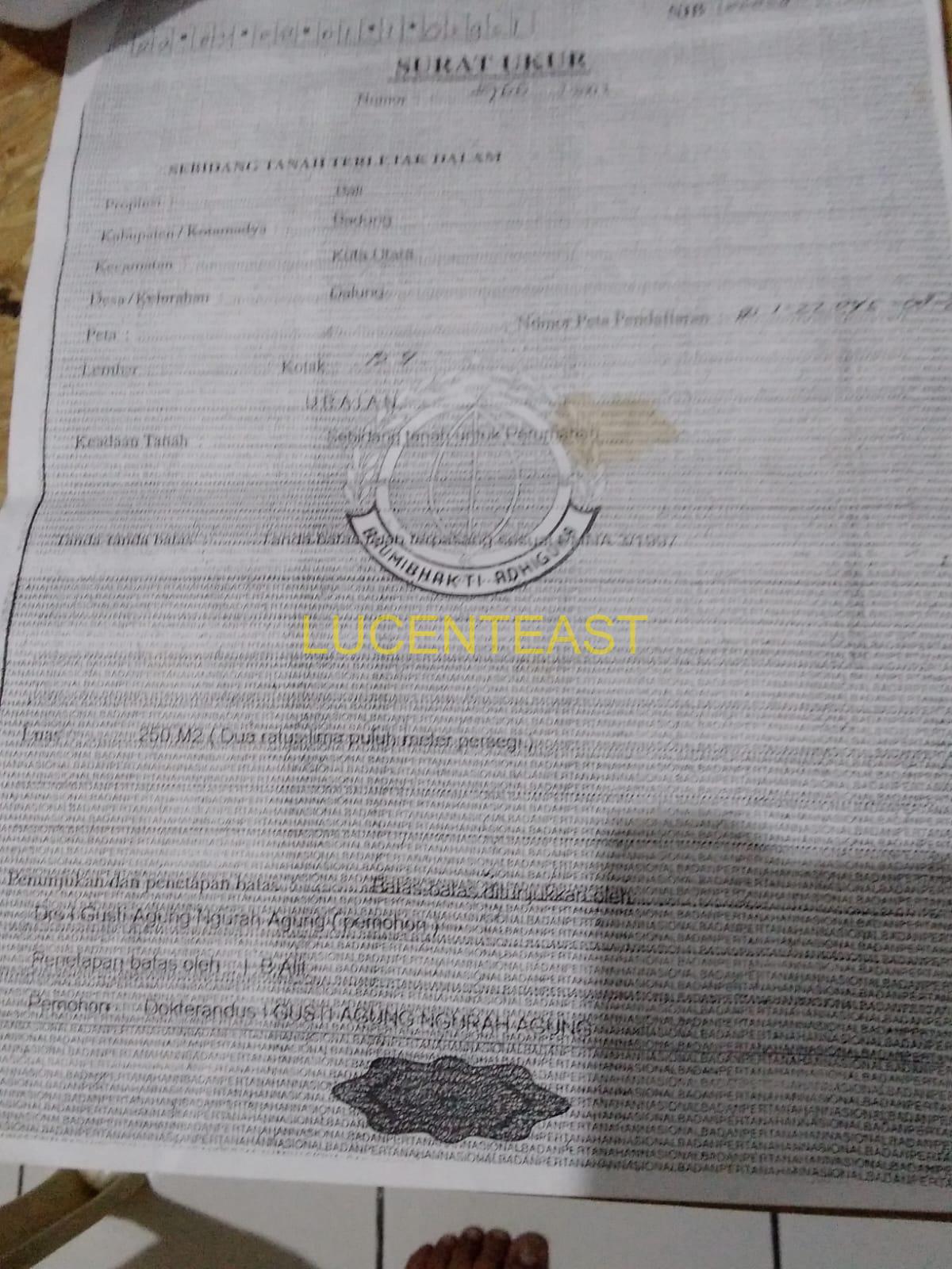 DIJUAL TANAH BAGUS DALUNG