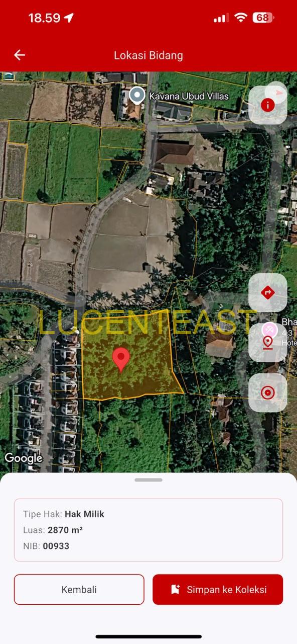 DIJUAL TANAH KEMENUH GIANYAR