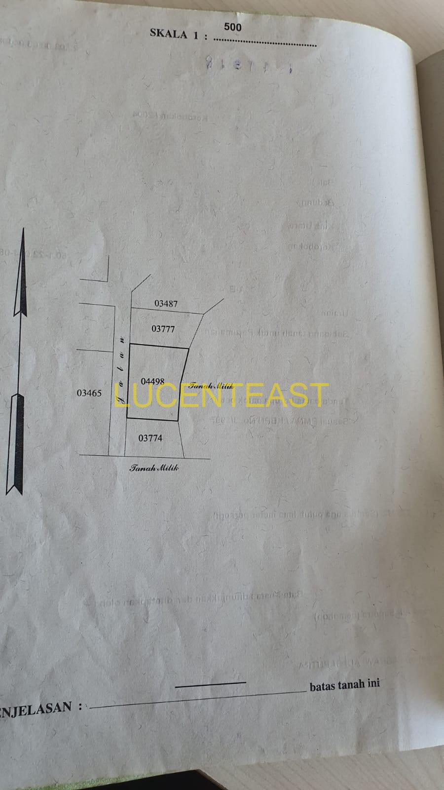 DIJUAL TANAH LOKASI TEGAL CUPAK KEROBOKAN