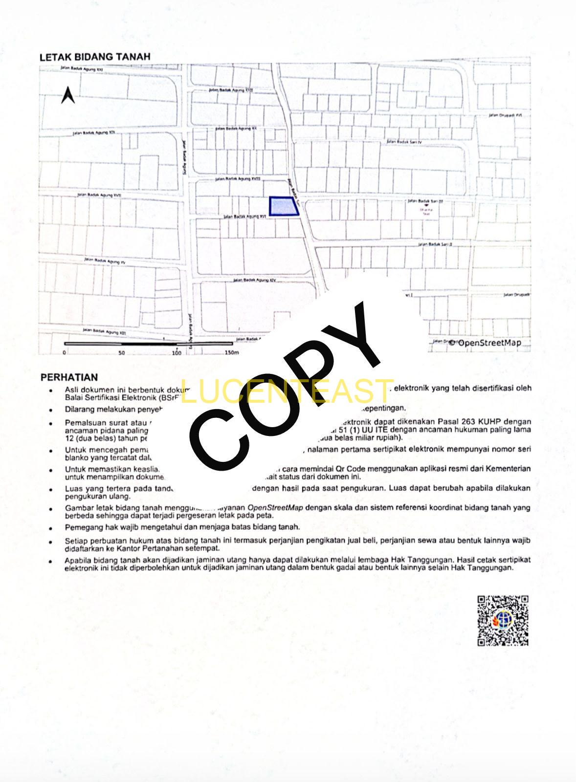 DIJUAL TANAH BAGUS JL.BADAK RENON