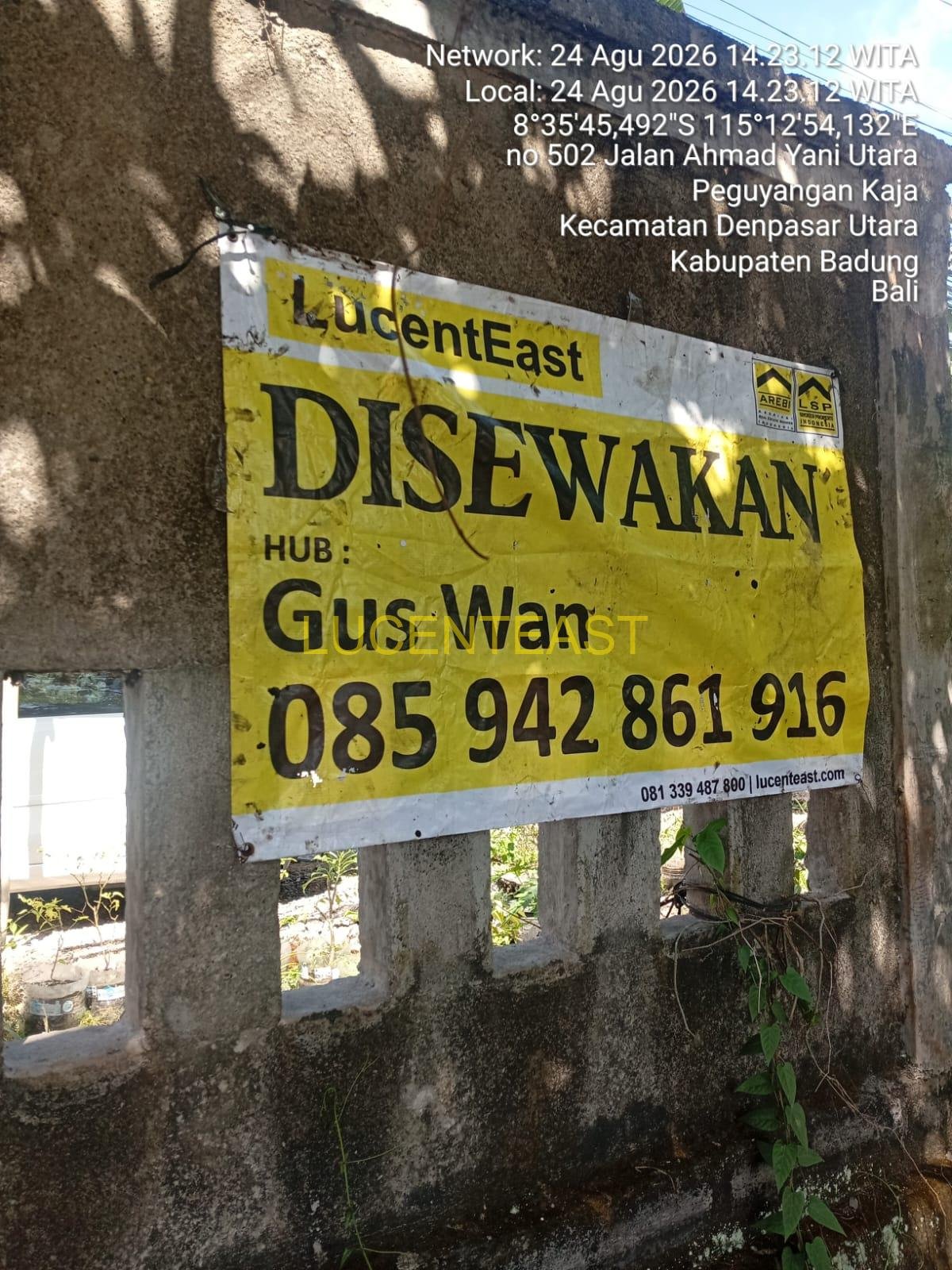 DISEWAKAN TANAH LUAS DI A.YANI