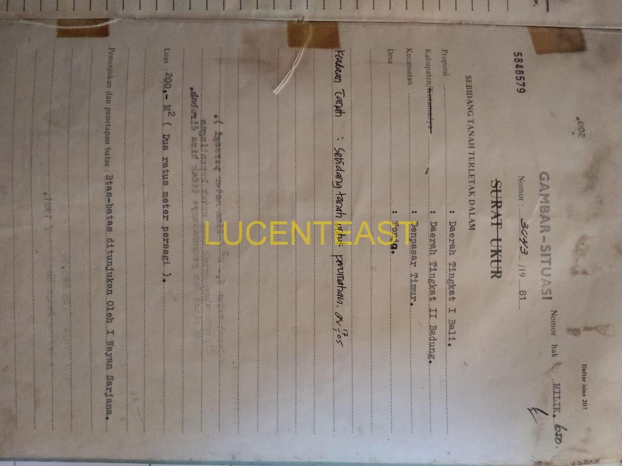 JUAL TANAH LOKASI STRAREGIS NANGKA UTARA