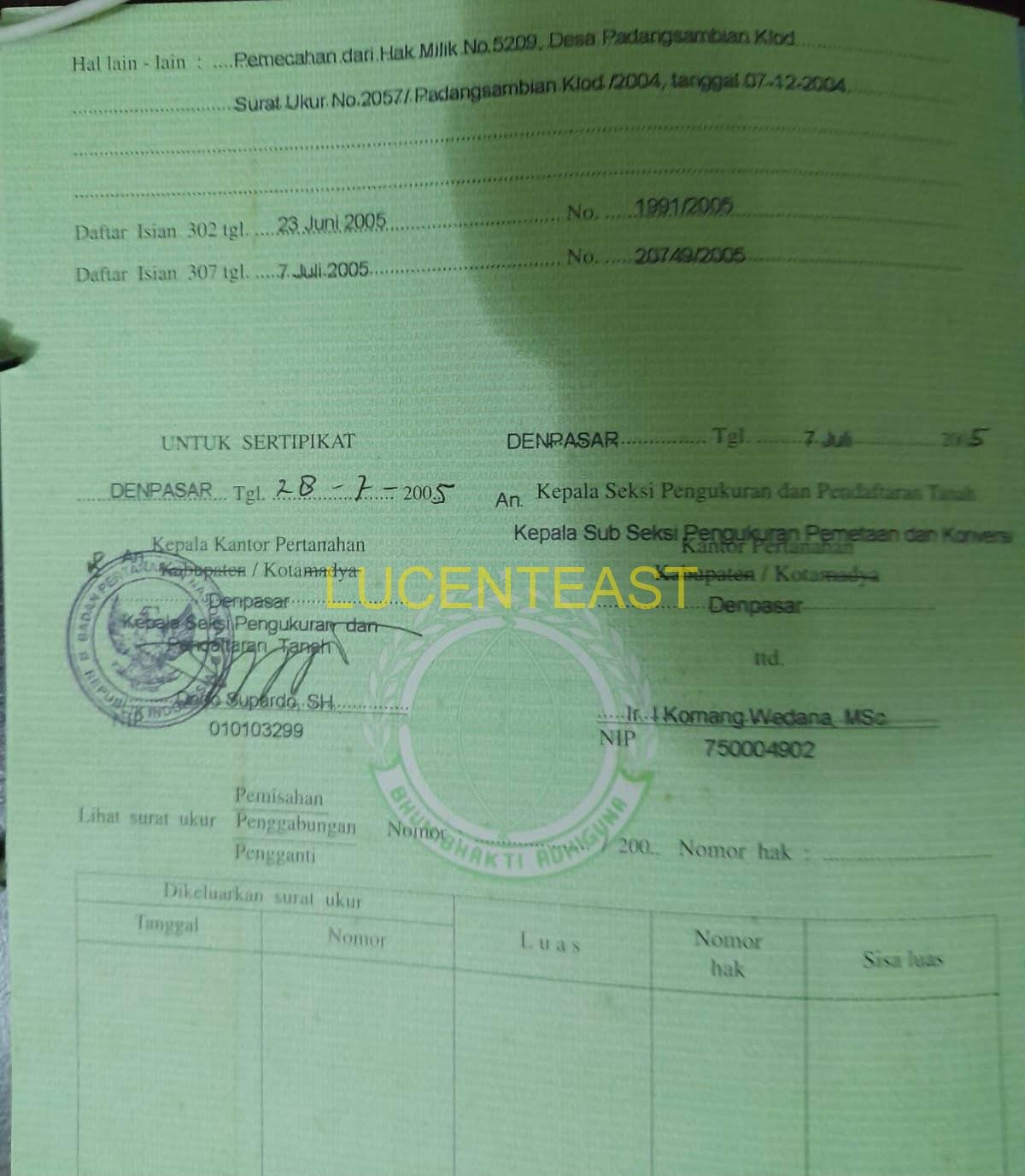 JUAL TANAH LANGKA PADANG SAMBIAN