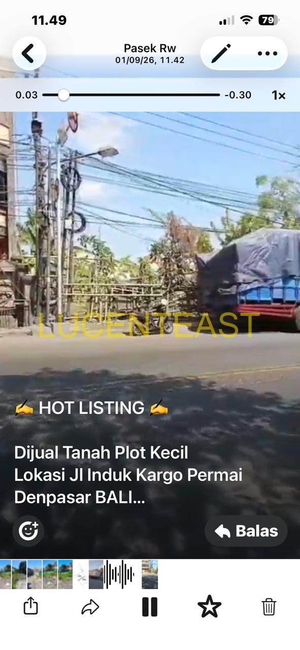DIJUAL TANAH KECIL PINGGIR JALAN UTAMA CARGO