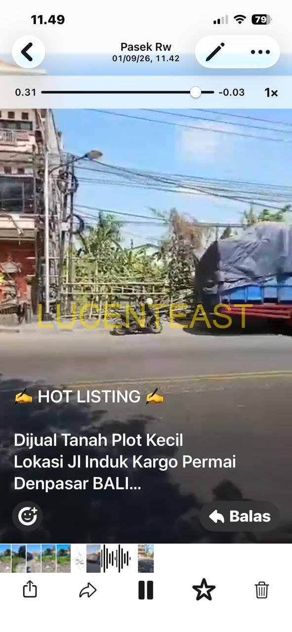 DIJUAL TANAH KECIL PINGGIR JALAN UTAMA CARGO