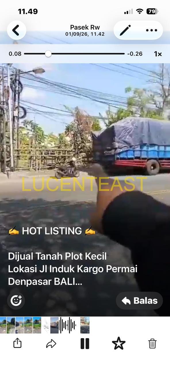 DIJUAL TANAH KECIL PINGGIR JALAN UTAMA CARGO