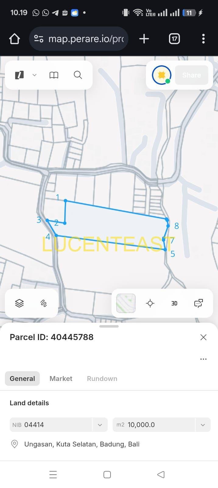 DIJUAL TANAH 1 HEKTAR UNGASAN