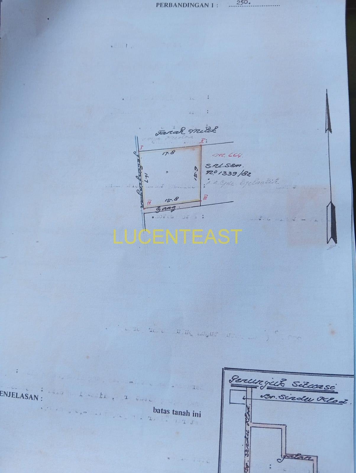 JUAL TANAH BONUS BANGUNAN LOKASI SABUR