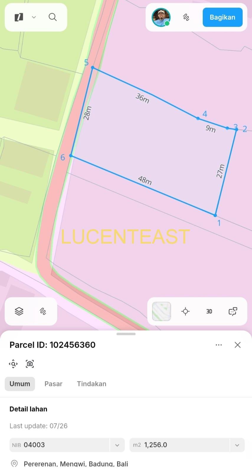 DIJUAL TANAH PREMIUM AREA PANTAI PERERENAN