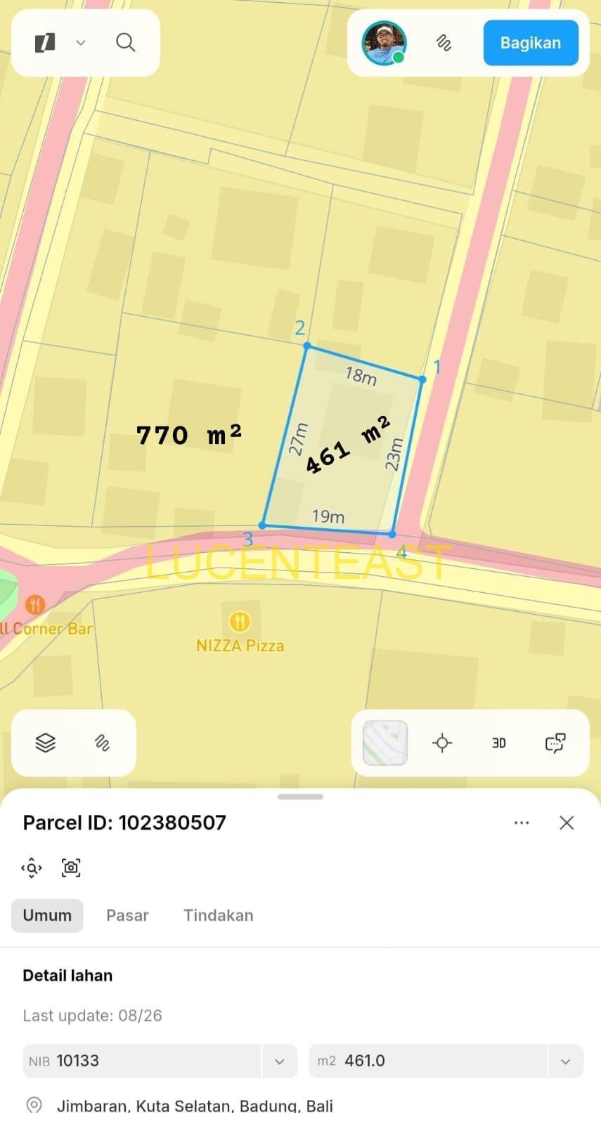 JUAL TANAH DI JALAN PANTAI BALANGAN
