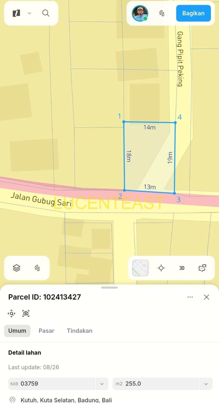 JUAL TANAH PLOT KECIL DI KUTUH