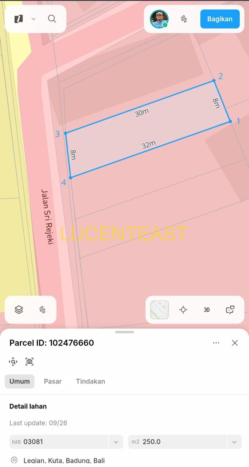 JUAL TANAH PLOT KECIL – BENOA