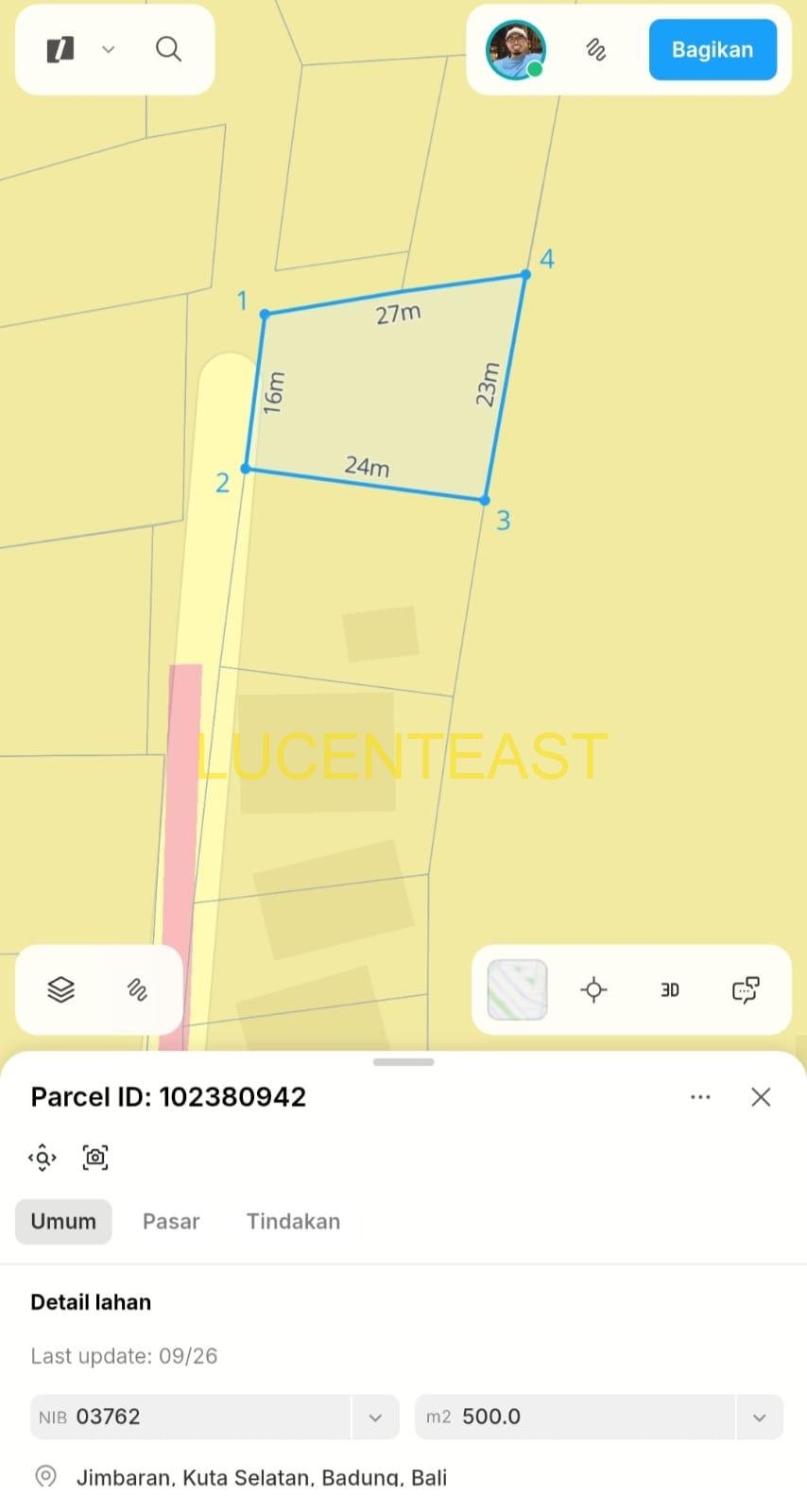 JUAL TANAH OCEAN UNGASAN