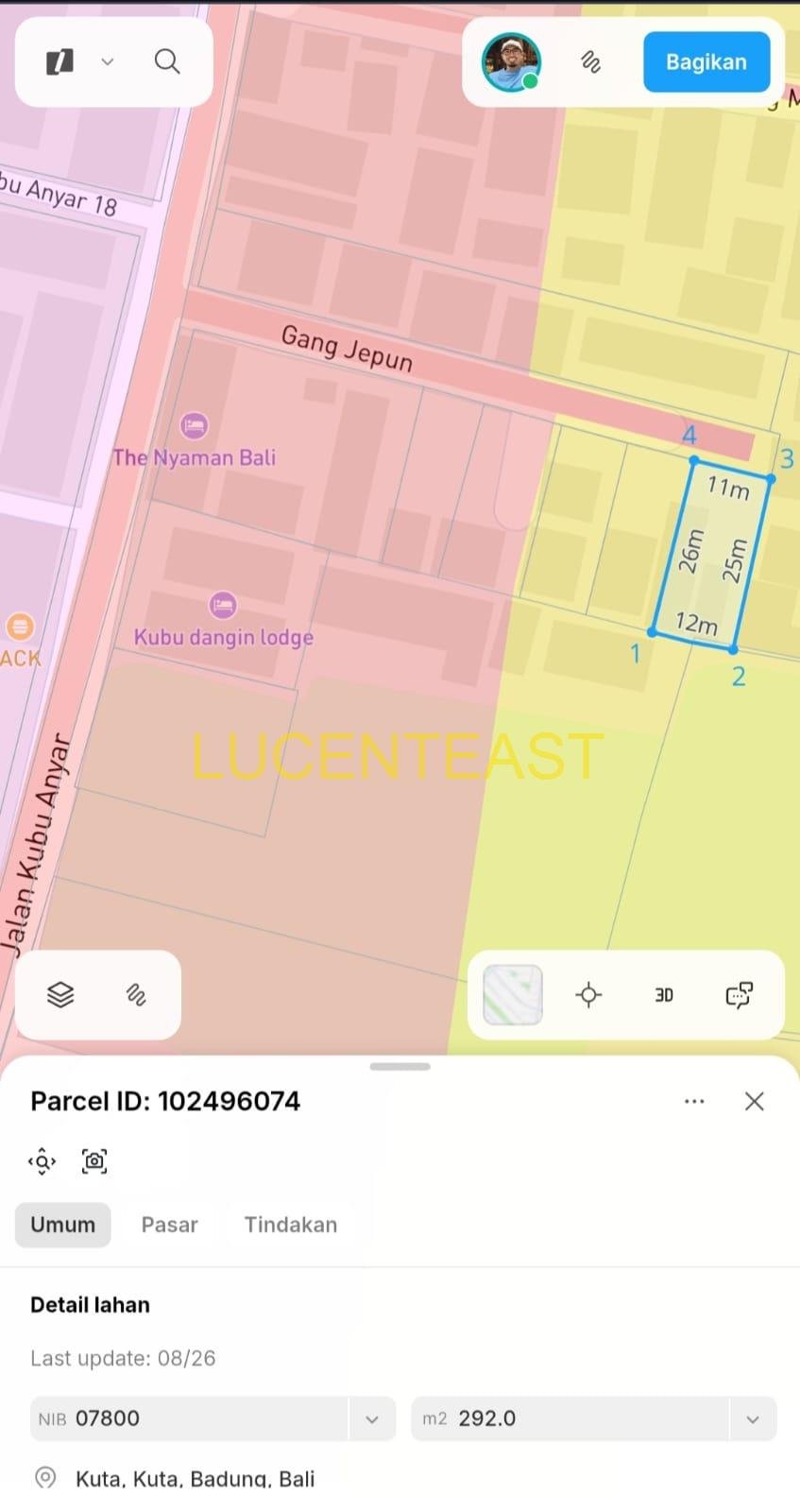 JUAL BUC TANAH SUPER PREMIUM TUBAN
