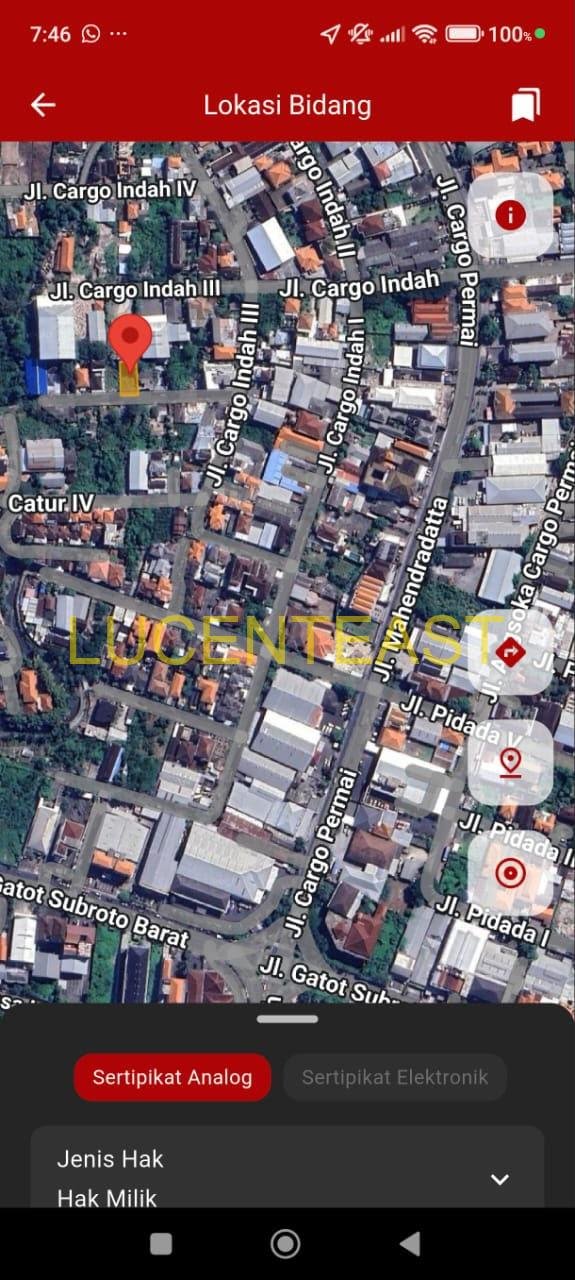 JUAL TANAH KECIL LANGKA CARGO